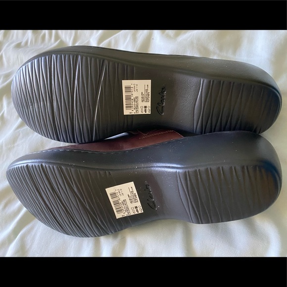 Clarks Brown Leather Clogs - Picture 5 of 6